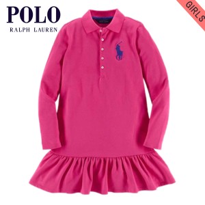 ポロ ラルフローレン キッズ ポロシャツ ガールズ 子供服 正規品 POLO RALPH LAUREN CHILDREN 半袖ポロシャツ BIG PONY COTTON DRESS 409