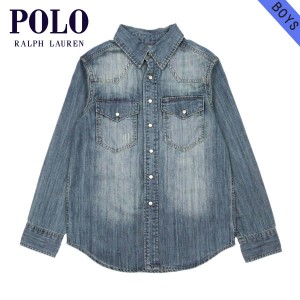 ポロ ラルフローレン キッズ シャツ ボーイズ 子供服 正規品 POLO RALPH LAUREN CHILDREN 長袖シャツ DENIM SHIRT D2 父の日 プレゼント 