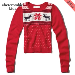 アバクロキッズ セーター ガールズ 子供服 正規品 AbercrombieKids moose intarsia sweater 250-75