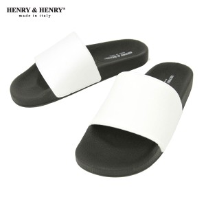 ヘンリーアンドヘンリー HENRY＆HENRY 正規販売店 サンダル 180 SHOWER SANDAL NERO / WHITE 30/31