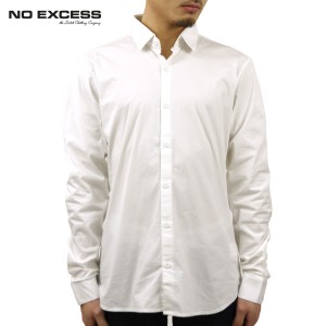 ノーエクセス シャツ メンズ 正規販売店 NO EXCESS 長袖シャツ Shirt, l/sl, basic stretch poplin NOS