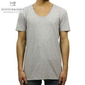 スコッチアンドソーダ Tシャツ 正規販売店 SCOTCH＆SODA 半袖Tシャツ Classic cotton/lycra crewneck t