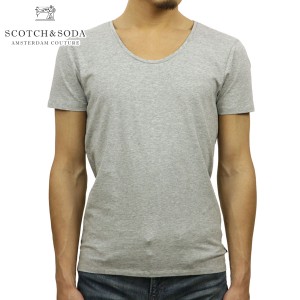 スコッチアンドソーダ Tシャツ 正規販売店 SCOTCH＆SODA 半袖Tシャツ CLASSIC CREWNECK TEE IN COTTON/LYCRA QUALITY 51139 970 D15S25