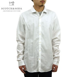 スコッチアンドソーダ シャツ メンズ 正規販売店 SCOTCH＆SODA 長袖シャツ TWILL WEAVE SHIRT 20012 00 D15S2