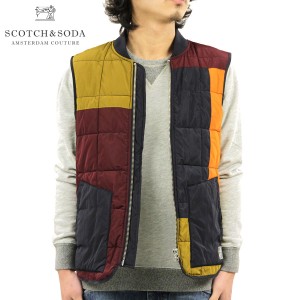 スコッチアンドソーダ ベスト メンズ 正規販売店 SCOTCH＆SODA アウター CLASSIC BOMBER BODY WARMER 34152 A