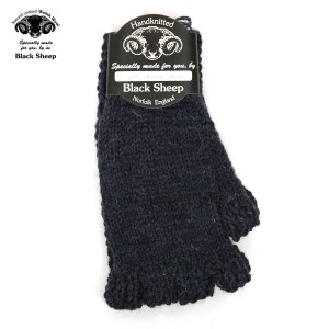 ブラックシープ BLACK SHEEP 正規販売店 メンズ 手袋 BLACK SHEEP HANDMADE FINGERLESS KNIT GLOVE SM08B DENIM MIX