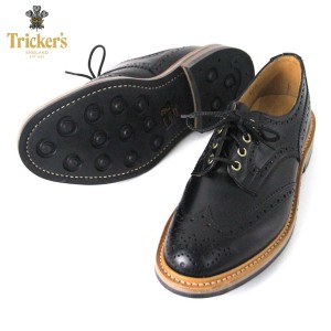 トリッカーズ TRICKERS 正規販売店 カントリーシューズ TRICKER'S M7292 WING TIP SHOES BLACK D20S30