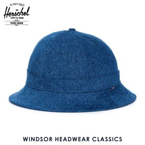 ハーシェル ハット 正規販売店 Herschel Supply ハーシェルサプライ 帽子 Windsor HEADWEAR CLASSICS 1029-0083-OS Mid Wash Denim D15S2