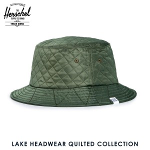 ハーシェル ハット 正規販売店 Herschel Supply ハーシェルサプライ 帽子 Lake S/M HEADWEAR QUILTED COLLECTION 1025-0108-SM Army Quil