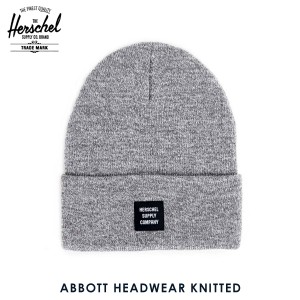 ハーシェル キャップ 正規販売店 Herschel Supply ハーシェルサプライ ニットキャップ Abbott HEADWEAR KNITTED 1001-0110-OS Heathered 