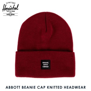 ハーシェル キャップ 正規販売店 Herschel Supply ハーシェルサプライ ニットキャップ ABBOTT BEANIE CAP KNITTED HEADWEAR 1001-0078-OS