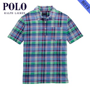 ポロ ラルフローレン キッズ シャツ ボーイズ 子供服 正規品 POLO RALPH LAUREN CHILDREN 半袖シャツ Plaid Cotton Polo Shirt Style Num