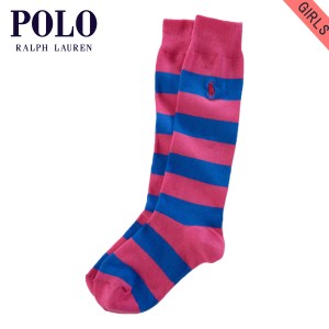 ポロ ラルフローレン キッズ ソックス ガールズ 子供服 正規品 POLO RALPH LAUREN CHILDREN 靴下 RUGBY KNEE-HIGH SO 父の日 プレゼント 