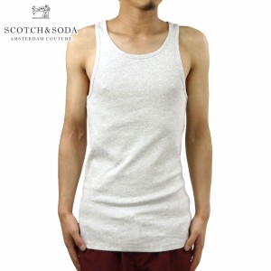 スコッチアンドソーダ タンクトップ メンズ 正規販売店 SCOTCH＆SODA Classic rib jersey singlet 130888 97 D00S15