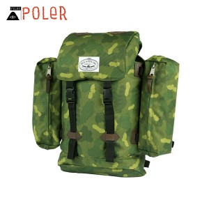 ポーラー POLER 正規販売店 バックパック リュックサック RETRO RUCKSACK 532020-GCO GREEN CAMO D15S25