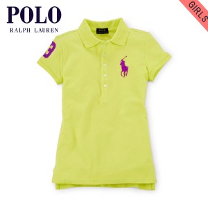 ポロ ラルフローレン キッズ ポロシャツ ガールズ 子供服 正規品 POLO RALPH LAUREN CHILDREN 半袖ポロシャツ BIG PONY STRETCH COTTON P