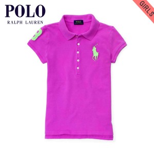 ポロ ラルフローレン キッズ ポロシャツ ガールズ 子供服 正規品 POLO RALPH LAUREN CHILDREN 半袖ポロシャツ BIG PONY STRETCH COTTON P