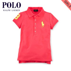 ポロ ラルフローレン キッズ ポロシャツ ガールズ 子供服 正規品 POLO RALPH LAUREN CHILDREN 半袖ポロシャツ BIG PONY STRETCH COTTON P