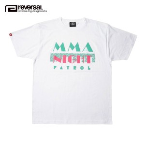 リバーサル Tシャツ 正規販売店 REVERSAL rvddw  半袖Tシャツ NIGHT PATROL TEE rvap16ss003 APPAREL WHITE D00S20