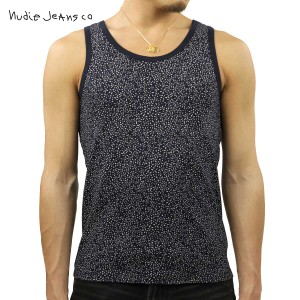 ヌーディージーンズ タンクトップ メンズ 正規販売店 Nudie Jeans Tank Top Navy 170207 D15S25 父の日 プレゼント ラッピング