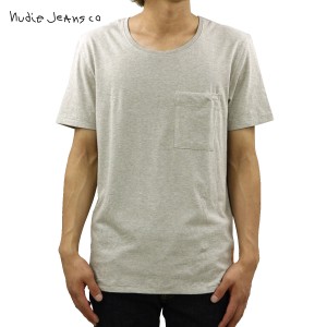 ヌーディージーンズ Nudie Jeans 正規販売店 メンズ 半袖ポケットTシャツ Pocket Tee Antracite 131309 D15S25 父の日 プレゼント ラッピ