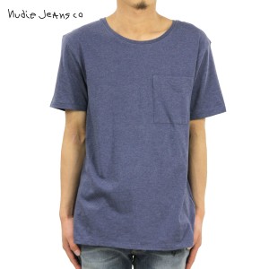 ヌーディージーンズ Nudie Jeans 正規販売店 メンズ 半袖ポケットTシャツ Pocket Tee Blue Mirage 131309 D15S25 父の日 プレゼント ラッ