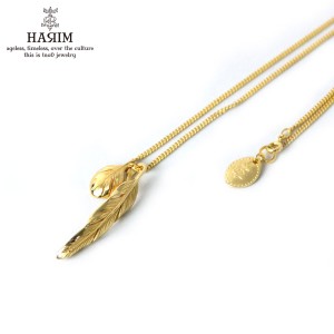 ハリム HARIM 正規販売店 ネックレス SLENDER FEATHERS VERY SHINE GP K18YG GOLD PLATING NECKLACE HRP104 GP