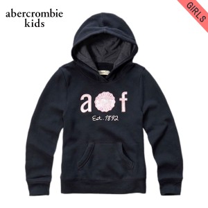 【ポイント10倍 9/18 10:00〜9/25 9:59】 アバクロキッズ パーカー ガールズ 子供服 正規品 AbercrombieKids applique logo graphic hood