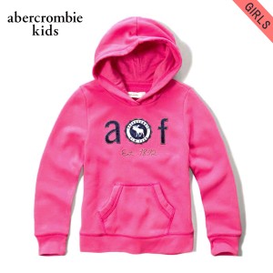 【ポイント10倍 6/13 0:00〜6/13 23:59】 アバクロキッズ パーカー ガールズ 子供服 正規品 AbercrombieKids applique logo graphic hood