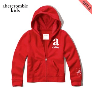 アバクロキッズ パーカー ガールズ 子供服 正規品 AbercrombieKids shine logo full-zip sweatshirt 252-771-0322-050 D00S20