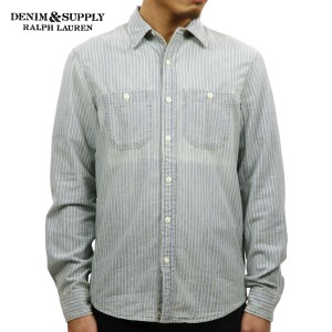 デニムアンドサプライ ポロ ラルフローレン シャツ メンズ 正規品 DENIM＆SUPPLY RALPH LAUREN 長袖シャツ STRIPED CHAMBRAY WORKSHIRT D