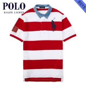 ポロ ラルフローレン キッズ POLO RALPH LAUREN CHILDREN 正規品 子供服 ボーイズ ポロシャツ BIG PONY BORDER S/S POLO 323604788003 D0