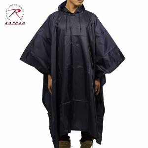 ロスコ ROTHCO 正規品 メンズ レインコート G.I. Type Navy Blue Rip-Stop Poncho 4966 D00S20