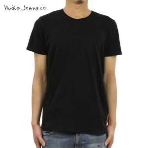 ヌーディージーンズ Tシャツ 正規販売店 Nudie Jeans 半袖Tシャツ O-Neck Tee B01 Black 131411