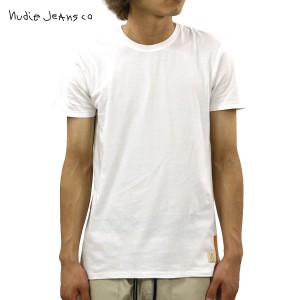 ヌーディージーンズ Tシャツ 正規販売店 Nudie Jeans 半袖Tシャツ O-Neck Tee W04 Offwhite 131411