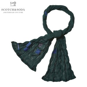 スコッチアンドソーダ SCOTCH＆SODA 正規販売店 メンズ スカーフ Ams Blauw Overdyed Lightweight Scarf 100615 25 D00S20