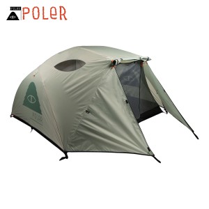 ポーラー テント 正規販売店 POLER 二人用テント アウトドア ドーム型テント 2 MAN TENTS 211EQU5201 LICHEN