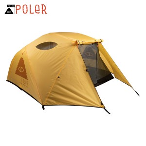 ポーラー テント 正規販売店 POLER 二人用テント アウトドア ドーム型テント 2 MAN TENTS 211EQU5201 GOLD 父の日 プレゼント ラッピング