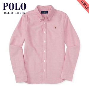 ポロ ラルフローレン キッズ シャツ ガールズ 子供服 正規品 POLO RALPH LAUREN CHILDREN 長袖シャツ COTTON OXFORD  父の日 プレゼント 