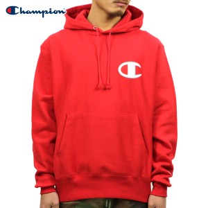 チャンピオン CHAMPION 正規品 メンズ リバースウィーブ パーカー PULLOVER PARKA S4968P Reverse Weave PO Hood (graphics) W3J-TEAMRED