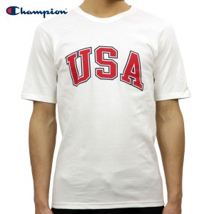 チャンピオン Tシャツ 正規品 CHAMPION 半袖Tシャツ CREW TEE T1919P Heritage Tee 045-WHITE 549393 USA Arch D00S20