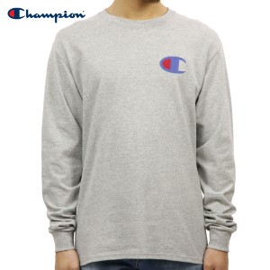 チャンピオン ロンT メンズ 正規品 CHAMPION 長袖Tシャツ L/S TEE T2229P Cotton Long Sleeve Tee 806-OXFORDGREY #549506 PATRIOTIC C L