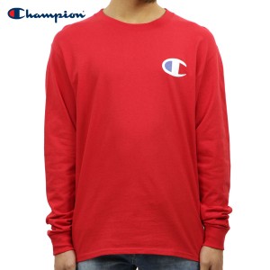 チャンピオン ロンT メンズ 正規品 CHAMPION 長袖Tシャツ L/S TEE T2229P Cotton Long Sleeve Tee W3J-TEAMREDSCARLET #549506 PATRIOTIC