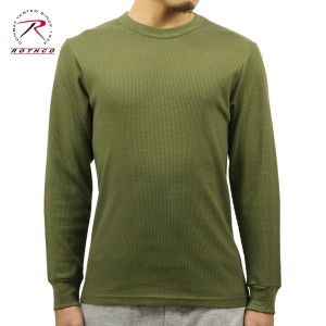 ロスコ ロンT メンズ 正規品 ROTHCO 長袖Tシャツ ROTHCO THERMAL KNIT UNDERWEAR TOP OLIVE DRAB 6440 父の日 プレゼント ラッピング