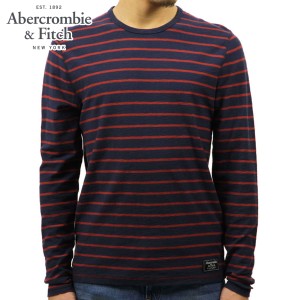 アバクロ ロンT メンズ 正規品 Abercrombie＆Fitch 長袖Tシャツ LONG-SLEEVE STRIPED CREW TEE 124-236-1677-204 D00 父の日 プレゼント 