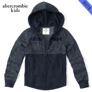 アバクロキッズ パーカー ボーイズ 子供服 正規品 AbercrombieKids logo full zip hoodie 222-628-0016-022 D00S20