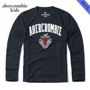 アバクロキッズ Tシャツ ロンT ボーイズ 子供服 正規品 AbercrombieKids 長袖Tシャツ long-sleeve logo graphic tee 223-616-0033-023 D0