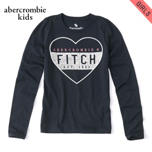 アバクロキッズ Tシャツ ロンT ガールズ 子供服 正規品 AbercrombieKids 長袖Tシャツ long-sleeve logo graphic tee 257-891-0030-023 D0