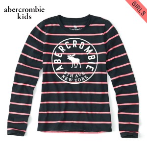 アバクロキッズ Tシャツ ロンT ガールズ 子供服 正規品 AbercrombieKids 長袖Tシャツ long-sleeve logo graphic tee 257-891-0030-029 D0