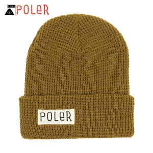 ポーラー キャップ メンズ レディース 正規販売店 POLER 帽子 ビーニー ニットキャップ WORKERMAN BEANIE SIENNA 213 父の日 プレゼント 